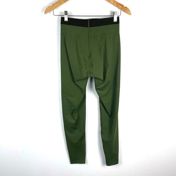 Adam Selman Sport Bonded Active Legging Green High Rise Athleisure Women's Small - Picture 4 of 10